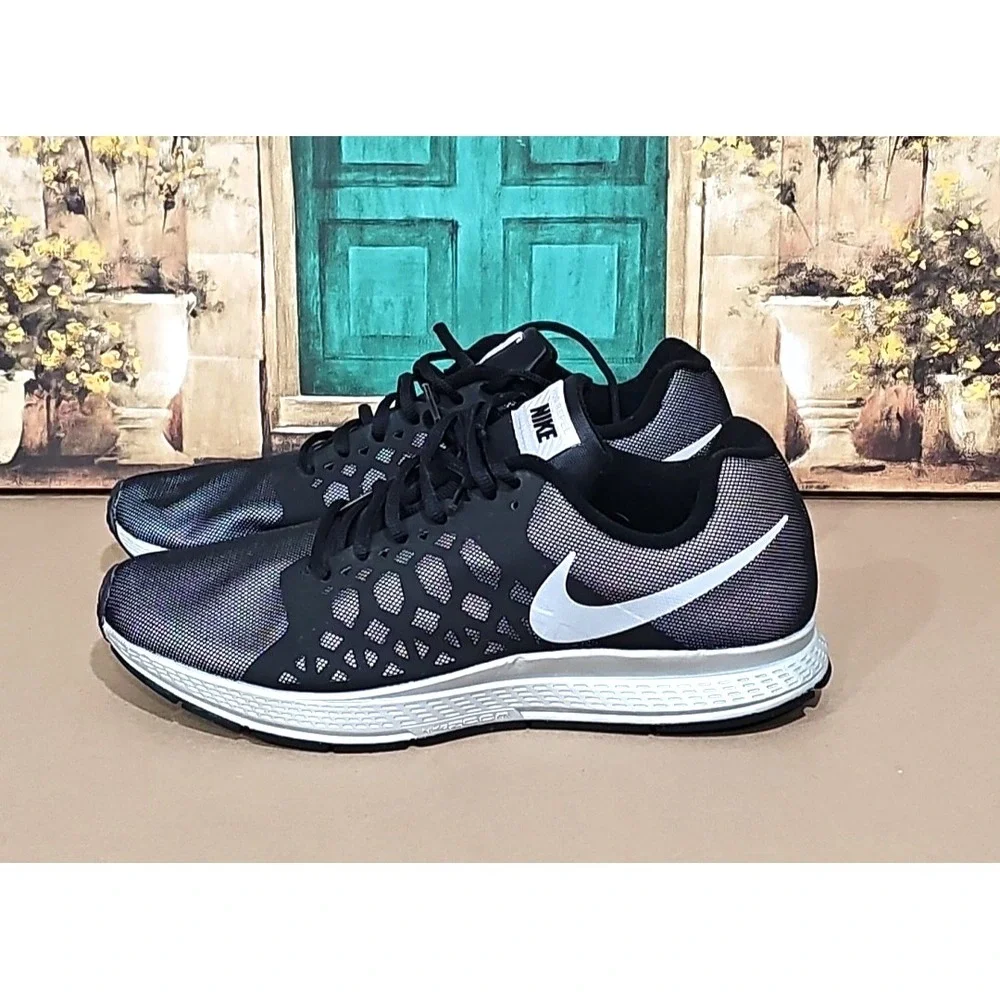 Nike Men's Air Zoom Pegasus 31 Flash Black/Reflect Silver Sz 11 683676-001